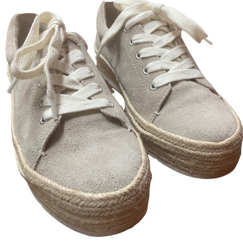 Treasure & Bond Payge Platform Leather Espadrille Lace Up Sneaker Size 9.5M - Picture 3 of 11